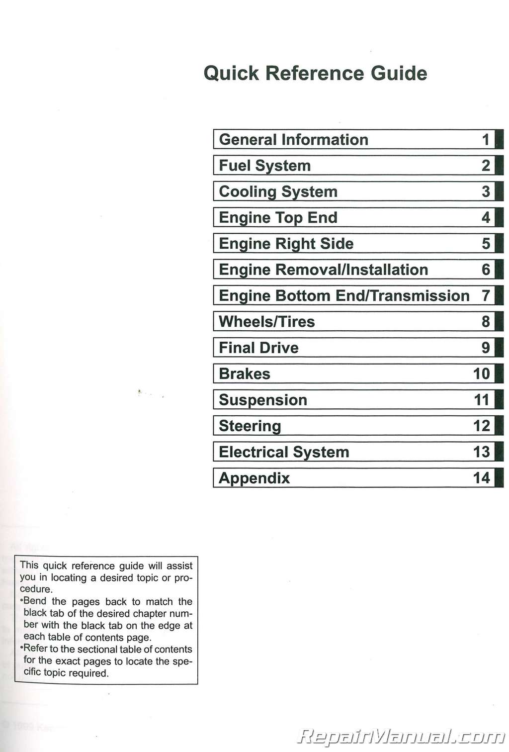 spyd Rusland stereoanlæg 2000-2013 Kawasaki KX65 Service Manual