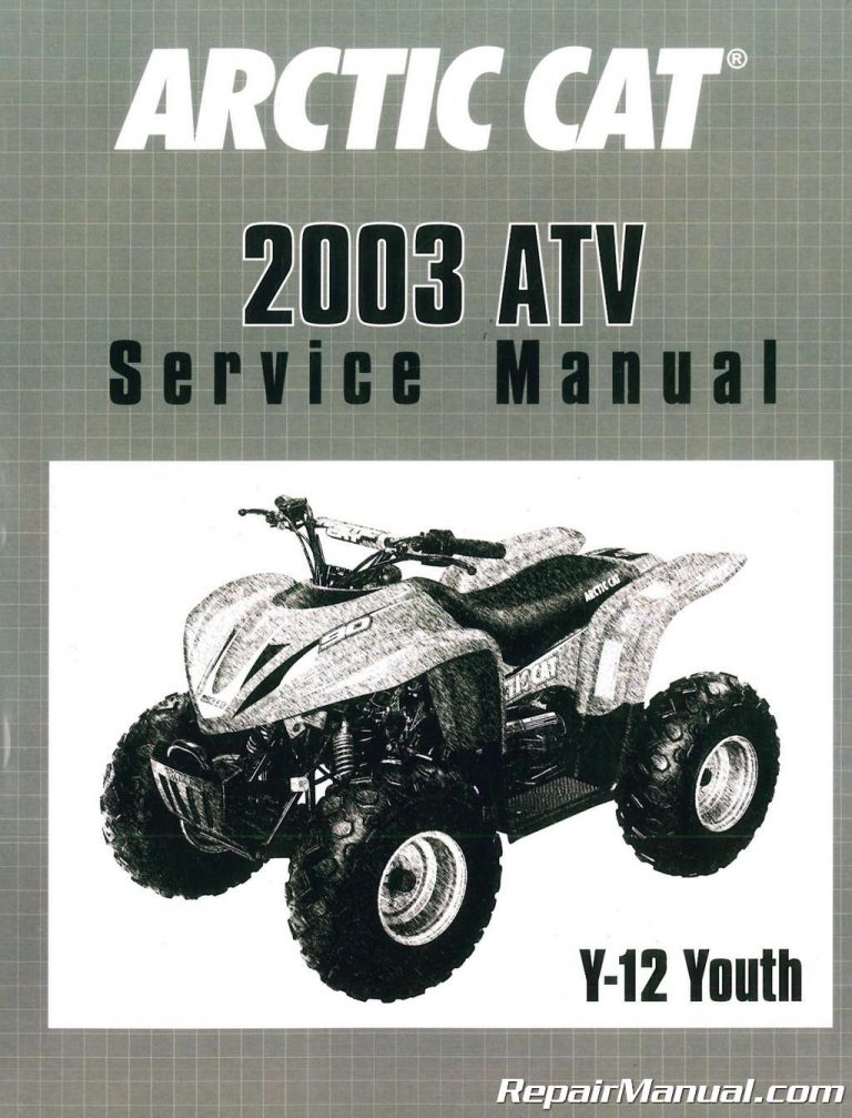 20022003 Arctic Cat 90 Automatic ATV Repair Manual