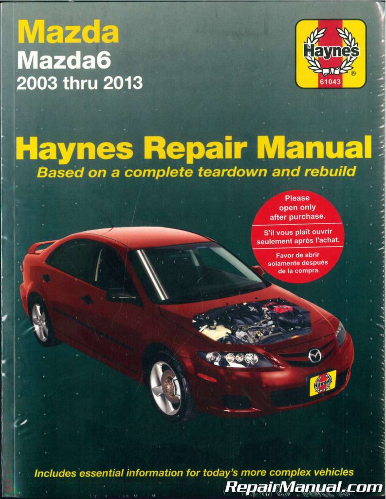 Mazda Automobile Manuals - Repair Manuals Online