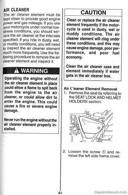 2003 2004 Suzuki GZ250 Marauder Owners Manual