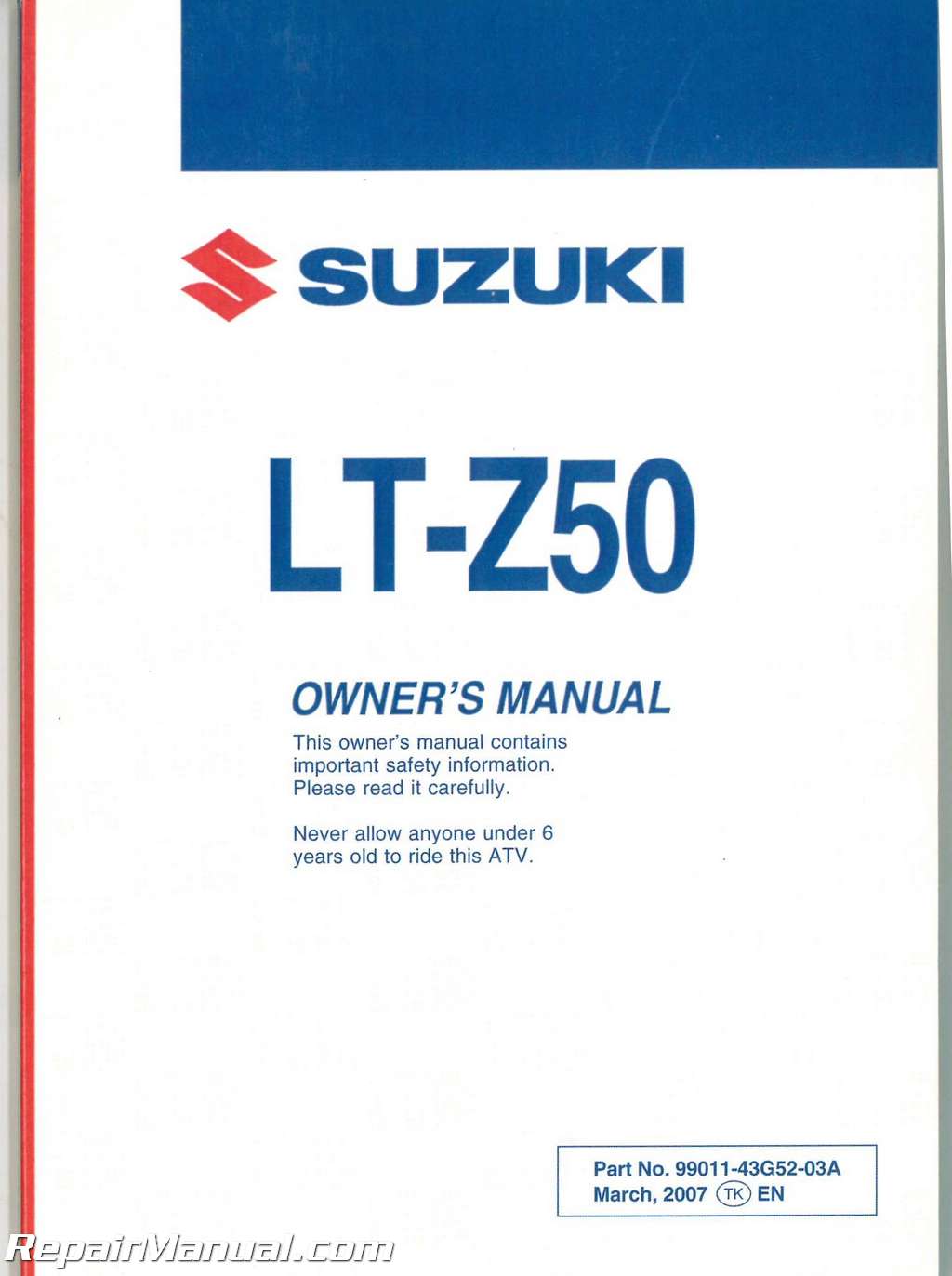 2015 lt 50 suzuki service manual free