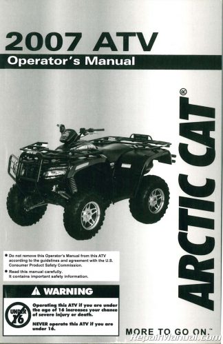 Arctic Cat ATV Service Manuals Online