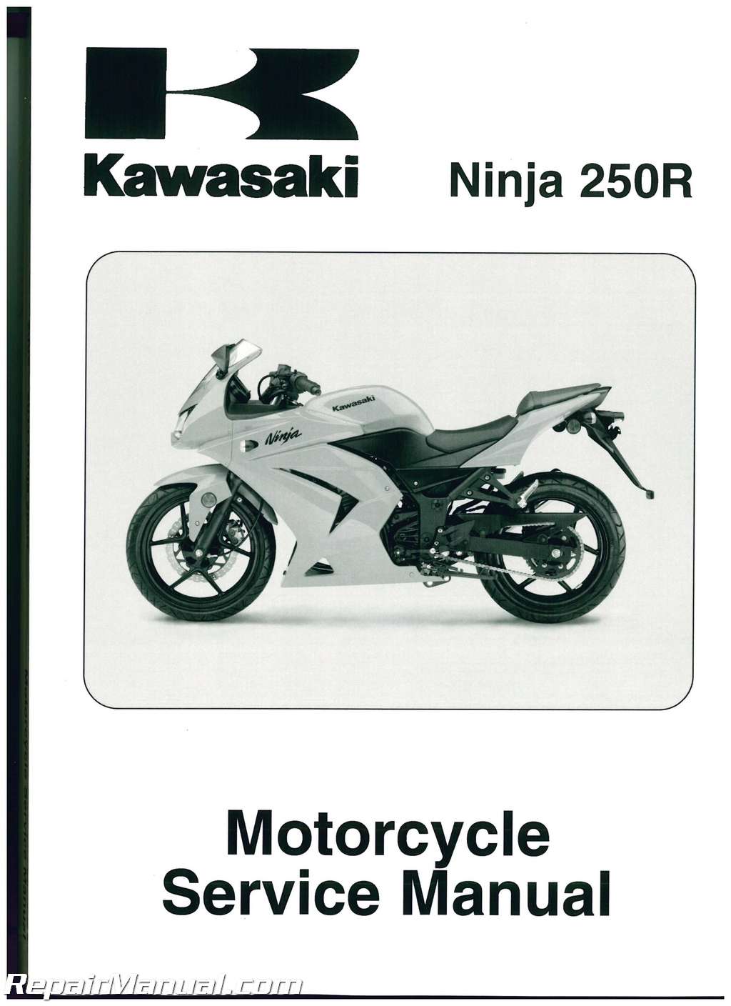 2008-2011 Kawasaki EX250J Ninja 250R Motorcycle Service Manual : 99924