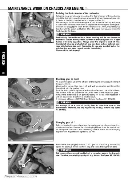 2008 KTM 65SX 65XC Motorcycle Owners Manual - Image 4