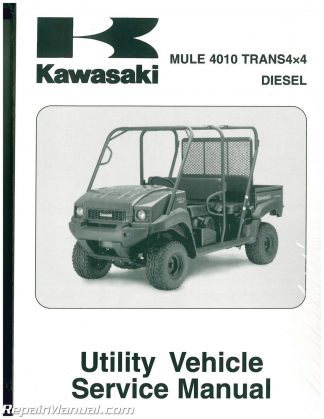 2009-2011 Kawasaki KAF950G H Mule 4010 Trans4x4 Diesel Side by Side Service Manual