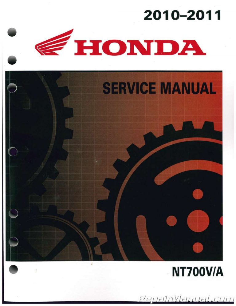 2010 - 2011 Honda NT700 Motorcycle Scooter Service Manual