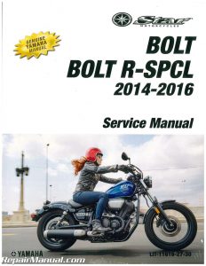 2014 - 2016 Yamaha XVS95C BOLT Motorcycle Service Manual