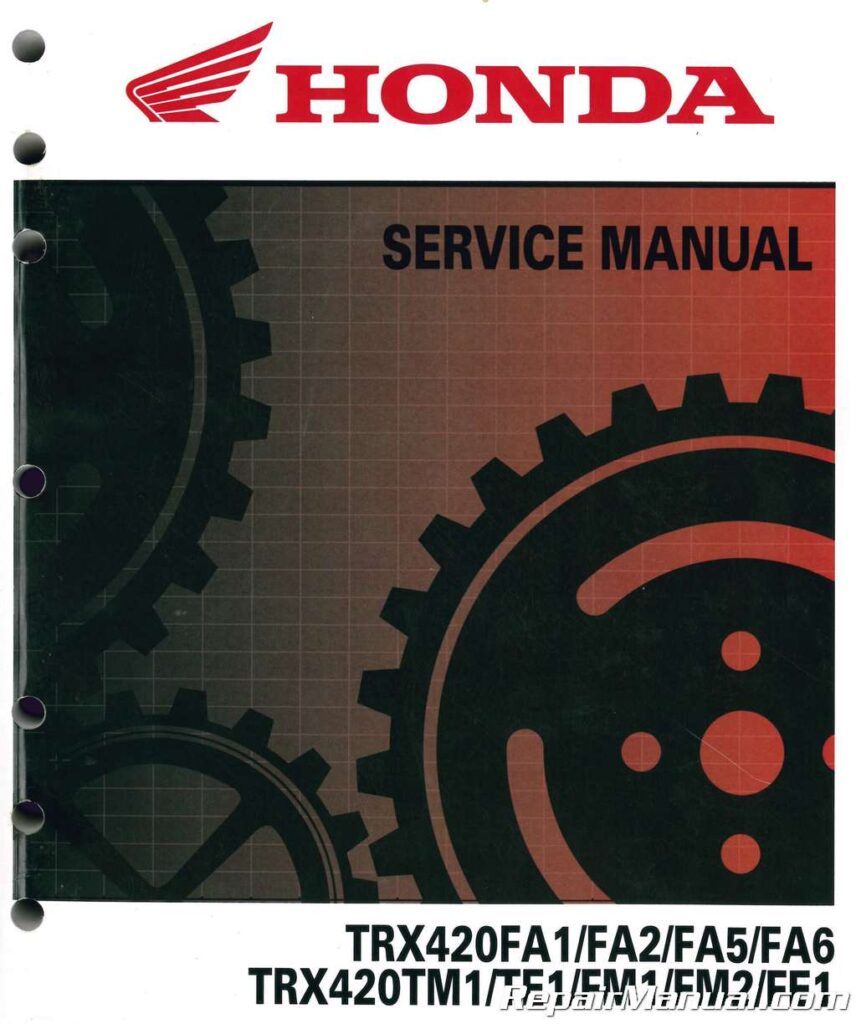 Honda Rancher Owners Manual