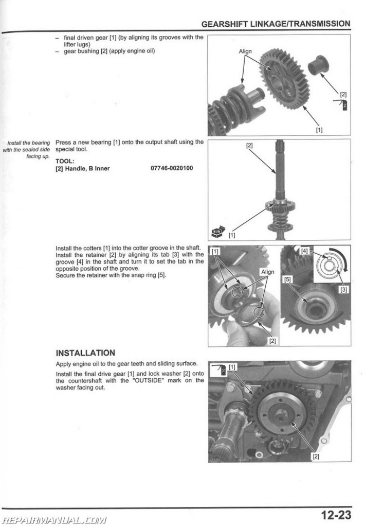 2014-2015 Honda GL1800 C A Valkyrie Motorcycle Service Manual