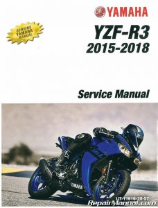 2015 - 2018 Yamaha YZF-R3 300cc Motorcycle Service Manual