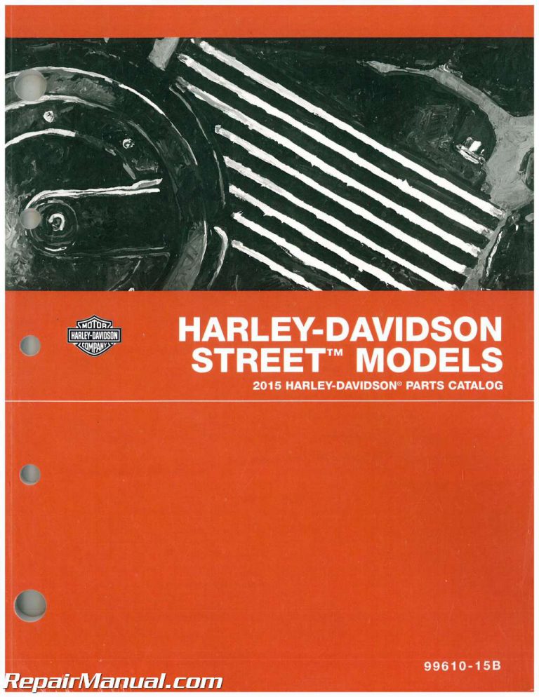 2015 Harley-Davidson XG500 XG750 Street Motorcycle Parts Manual