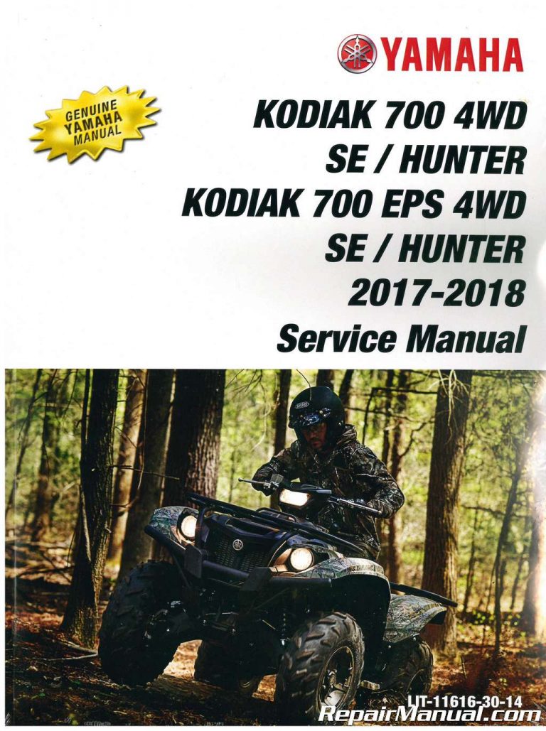 2017 - 2018 Yamaha Kodiak 700 ATV Service Manual