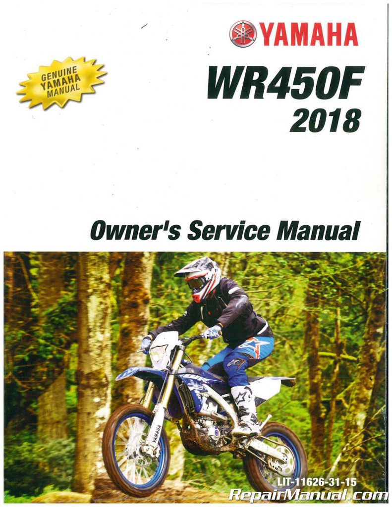 2018 Yamaha WR450F Motorcycle Owners Service Manual