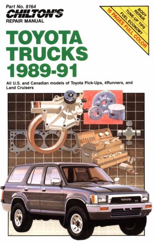 Used Chilton Toyota Trucks 4Runners Land Cruisers 1989-1991 Repair Manual