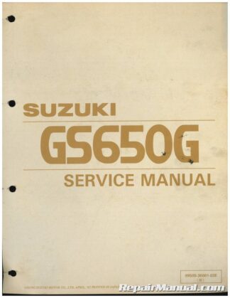 Used 1981-1982 Suzuki GS650G Service Manual