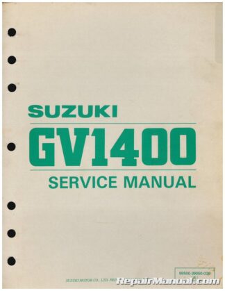 USED 1986-1988 Suzuki GV1400 Cavalcade Motorcycle Service Manual