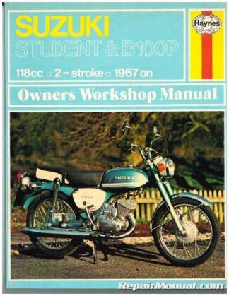 USED 1967 on Suzuki Student B100P Haynes Motorcycle Repair Manual