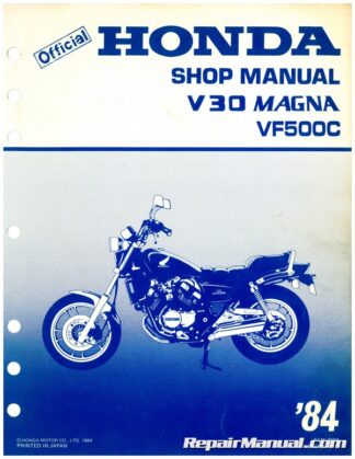 Used 1984 Honda VF500C V30MAGNA Motorcycle Service Manual