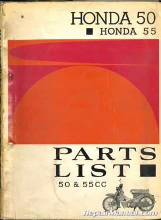 USED Honda 50 55 Motorcycle Parts Manual