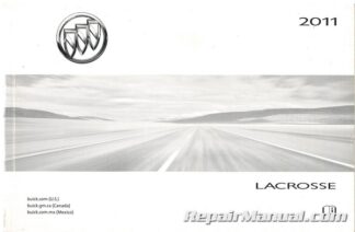 Used 2011 Buick Lacrosse Owners Manual