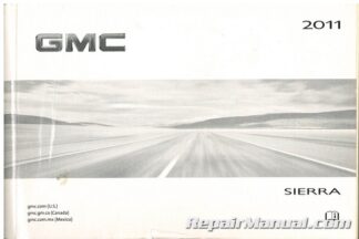 Used 2011 GMC Sierra Owners Manual