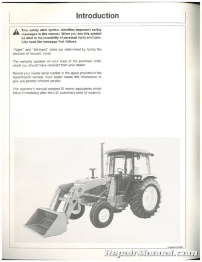 Used John Deere 146 Farm Loader Operators Manual E5 - Image 4