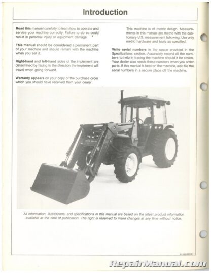 Used John Deere 245 Farm Loaders Operators Manual - Image 4