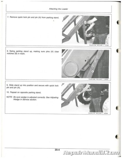 Used John Deere 245 Farm Loaders Operators Manual - Image 3