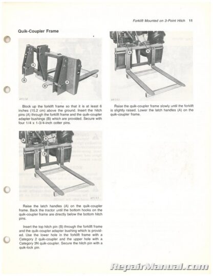 Used John Deere 59 Forklift Operators Manual K6 - Image 3