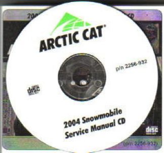 Official 2004 Arctic Cat Snowmobile Service Manual on CD-ROM