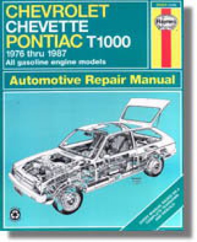 Used Haynes Chevrolet Chevette Pontiac T1000 1976-1987 Auto Repair Manual