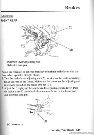 Honda TRX 420 Owner’s Manual 2010 TRX420FM FPM FourTrax Rancher