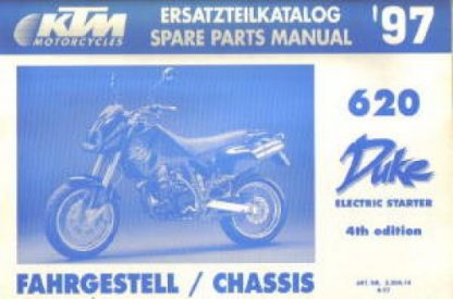 Official 1997 KTM 620 Duke Chassis Spare Parts Manual