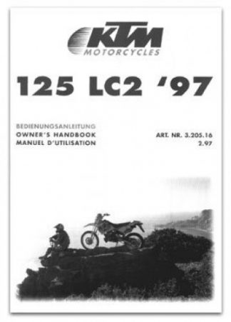 Official 1997 KTM 125 LC2 Owners Handbook