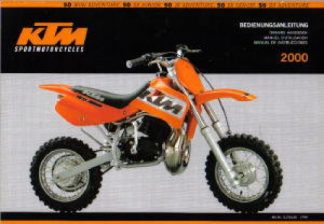 Official 2000 KTM 50 Air Cooled Owners Handbook