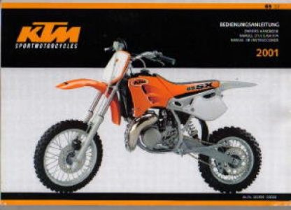 Official 2001 KTM 65SX Owners Handbook