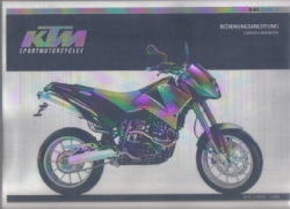 Official 2001 KTM DUKE II Owners Handbook