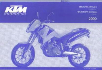 Official 2000 KTM 640 Duke Chassis Spare Parts Manual