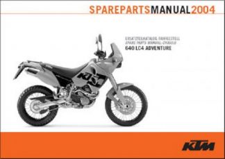 Official 2004 KTM 640 LC4 Adventure Chassis Spare Parts Manual