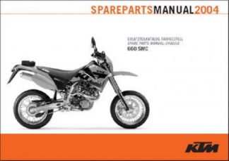 Official 2004 KTM 660 SMC Chassis Spare Parts Manual