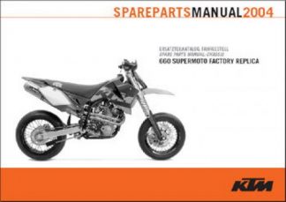 Official 2004 KTM 660 Supermoto Factory Replica Chassis Spare Parts Manual