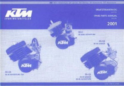 Official 2001 KTM 50 Engine Spare Parts Manual