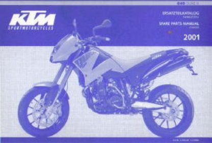 Official 2001 KTM 640 Duke II Chassis Spare Parts Manual