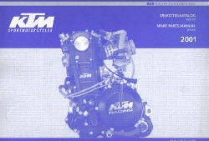 Official 2001 KTM 660 Rallye Customer Bike Engine Spare Parts Manual