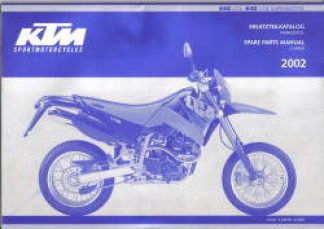 Official 2002 KTM 640 LC4 KTM 640 LC4 Supermoto Spare Parts Manual Chassis