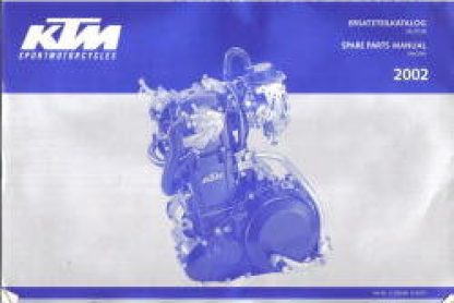 Official 2002 KTM 640 LC4 Spare Parts Manual Engine