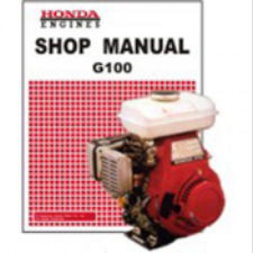 avond Klooster Gezicht omhoog Honda G100K0 Engine Shop Manual