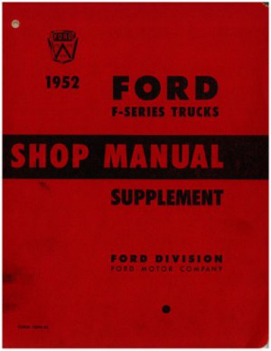 1952 Ford shop manual