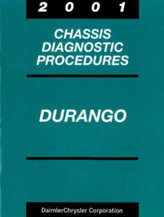 Dodge Durango Chassis Diagnostic Procedures Manual 2001 Used