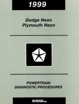 Dodge Neon and Plymouth Neon Powertrain Diagnostic Procedures Manual 1999 Used